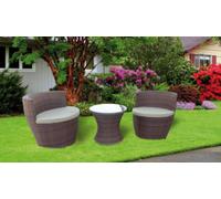 SALOTTINO ANFORA IN POLIRATTAN IMPILABILE COLORE MARRONE