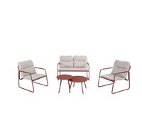 Salottino Furore Terracotta 4 Posti Set Lounge Giardino