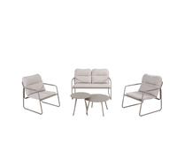 Salottino Furore Tortora 4 Posti Set Lounge Giardino