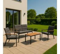 Salottino Oregon Antracite 4 Posti Salmar