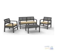 SALOTTINO PLP JAVA ANTRACITE CON CUSCINI