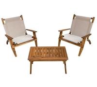 SALOTTINO SET GARDEN WOOD COTTON CLUB FLAMENCO