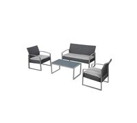 Salotto Alicante - biancogrigio - Garden Friend - set 4 elementi