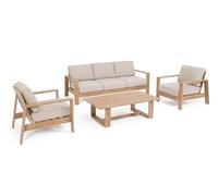 BIZZOTTO - Set 4 Pezzi Salotto con Cuscini Baltic Naturale