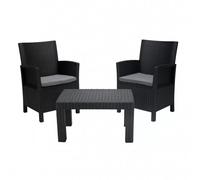 Salotto da Giardino 2 Posti Polyrattan per Esterno in Resina Tropea Grand Soleil