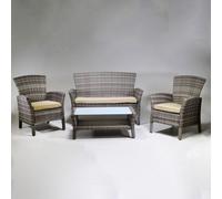 SALOTTO DA GIARDINO ESTERNO POLY RATTAN SINTETICO SALOTTINO BAR RISTORANTE PUB