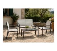 Salotto da giardino Garden Friend Ankara textilene grigio 4 posti Grigio