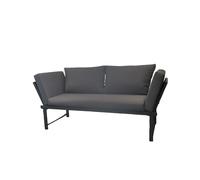 Salotto Divano Panca Giardino Con Imbottitura Grigio Terrazza Balcone Mobile Con