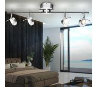 Salotto Luci Plafoniera Illuminazione Sala da Pranzo Luce Nichel Opaco Moderno [EEK: Non valutato]