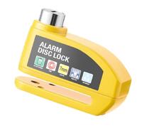 SALPIE bloccadisco moto, antifurto moto, lucchetto moto antifurto sonoro 110db blocca disco per moto bici motorino scooter, con 2 chiavi e brugola per smontaggio (giallo)