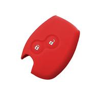 SALPIE Cover Guscio Colorato Silicone Morbido per Scocca Chiave Telecomando 2 Tasti Renault Dacia Logan Sandero Duster Express Clio Twingo Modus Kangoo Vari Colori (Rosso, Cover Silicone)