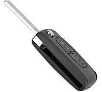 SALPIE Guscio scocca chiave auto di ricambio compatibile con Citroën: C2 dal 2006-2010 C3 2006 Berlingo 2008 Peugeot: 407 dal 2004-2008 (2 TASTI VANO BATTERIA, GUSCIO)