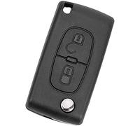 SALPIE Guscio scocca chiave auto di ricambio compatibile con Citroën: C2 dal 2006-2010 C3 2006 Berlingo 2008 Peugeot: 407 dal 2004-2008 (NO VANO BATTERIA 2 TASTI, GUSCIO)