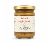 SALSA ai FUNGHI PORCINI 180 gr - in OLIO EXTRAVERGINE d'OLIVA - GUSTOUMBRO
