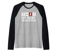 Salsa Ballerino Latino Dance Festival Salsa Life Social Club Maglia con Maniche Raglan