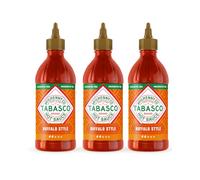 Salsa Buffalo TABASCO, Confezione da 3 Bottiglie Squeeze, 3 x 256ml, Volume Totale 768ml, 17.5x6x18.5cm