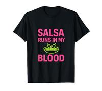 SALSA CORRE NEL MIO SANGUE LIME ROSA NEON Maglietta
