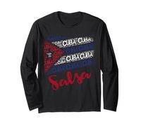 Salsa de Cuba I Ispirato alla Bandiera Cubana Maglia a Manica