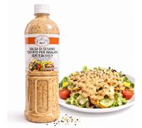 Salsa di Sesamo Tostato per Insalate 1,1 L - Condimento Asiatico Cremoso per Insalate, Sushi, Wok e Marinature - Dressing al Sesamo Ricco e Intenso Stile Giapponese