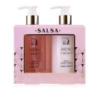 Salsa - ESSENCE OF BEAUTY Set regalo per donne con sapone per le mani da 270 ml e crema per le mani da 270 ml e crema per le unghie in un accattivante dispenser di sapone, idea regalo nutriente