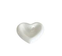 Salsa Piatti Bianco A Forma Di Cuore Ceramica Ciotola Rotonda Condimento Piatto Snack Piatto Da Servizio Piccolo Piatto Per La Cucina Casa