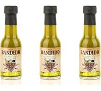 Salsa Piccante Bandido al Jalapeño - Confezione da 3 Bottiglie da 100 ml - Stile Messicano - A Base di Peperoncino Jalapeño, Peperone Verde e Spezie - Prodotto Gourmet di Origine Portoghese