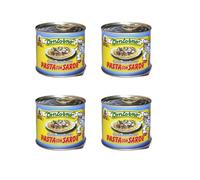 Salsa Pronta - Condimento per Pasta con Sarde | Ricetta Tradizionale | Senza Glutine | Fratelli Contorno, Sicilia | 4 lattine da 240g
