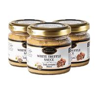 Salsa Tartufata Bianca, White truffle sauce, condimento per paste, risotto, filetti di carne e pesce, sushi, Utilizzata nei Ristoranti e da Cuochi Professionisti 3 x 80 Gram
