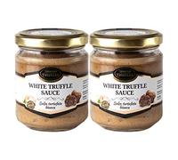 Salsa Tartufata Bianca, White truffle sauce, condimento per paste, risotto, filetti di carne e pesce, sushi, Utilizzata nei Ristoranti e da Cuochi Professionisti 2 x 180 Gram