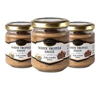 Salsa Tartufata Bianca, White truffle sauce, condimento per paste, risotto, filetti di carne e pesce, sushi, Utilizzata nei Ristoranti e da Cuochi Professionisti 3 x 180 Gram