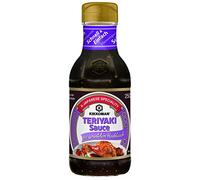 Salsa Teriyaki Kikkoman con aglio arrosto 3 bottiglie di vetro da 250 ml - Salsa Teriyaki