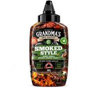 Salsa Zero Smoked BBQ 290ml Gusto Affumicato Hickory Low Fat, Condimento Barbecue per Hamburger Carne Pesce Verdure Panini e Grigliate