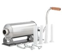 Salsiccia 3 KG Macchina Acciaio Inox Fleischergerät Con Ugello Accessori