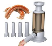 Salsiccia manuale per salsicce | Macchina per salsiccia antiaderente facile riempimento | Macchina per salsiccia da cucina fatta in casa con 4 tubi di ripieno, macchina per il riempimento della