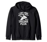 Salsiccia Pizza Apparel - Top Divertente Pizzas Lover Design Felpa con Cappuccio