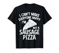 Salsiccia Pizza Apparel - Top Divertente Pizzas Lover Design Maglietta