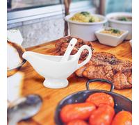 Salsiera Ceramica Con Piattino Cucchiaio Brocca Di Latte Piccolo