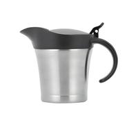Salsiera isolata - termica per salsa da 450 ml, versatore in acciaio a doppia parete con coperchio ribaltabile, impugnatura ergonomica - Contenitore per salsa con blocco della temperatura per |