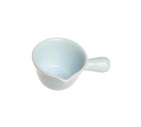 Salsiera Mini caraffa for latte e caffè, salsiera con beccuccio raccogli-gocce manico in ceramica multicolore per intrattenere gli ospiti(Blue)