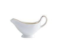 Salsiera Salsiera da tavola occidentale in ceramica con bordo dorato, bricco for caffè e latte, zuccheriera manico per intrattenere gli ospiti(Piccolo)