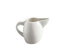 Salsiere Brocca for latte con beccuccio a punta bianca da 200 ml, salsiera in ceramica con manico Bricco Latte