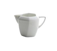 Salsiere Brocca for latte e caffè con manico, bocca appuntita a forma di diamante esagonale, 230 ml, in ceramica Bricco Latte