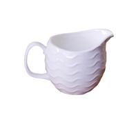 Salsiere Brocca for latte in ceramica con motivo a onde semplici, 300 ml, tazza for la colazione, pentola for salsa Bricco Latte