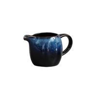 Salsiere Brocca for latte in ceramica creativa con manico multicolore, for condire e servire salsiera da 80 ml Bricco Latte(Blue)