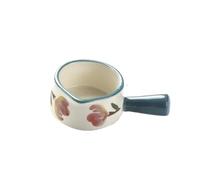 Salsiere Piattino for salsa al latte dipinto a mano con manico in ceramica, for salsa western Bricco Latte
