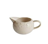 Salsiere Salsiera in ceramica con beccuccio a punta e manico, vintage, con stampa in rilievo Bricco Latte