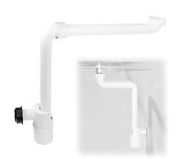 Salsifone da 1/4 pollici per il bagno: LEKEFETO Lavabo a sifone regolabile a 360°, sifone da cucina, scarico lavandino, diffusore adatto, chiusura a tubo per lavello