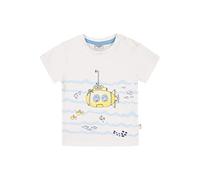 SALT AND PEPPER Baby Jungen T-Shirt mit U-Boot Druck aus Organic Cotton, Bianco, 2 Mesi Bimbo