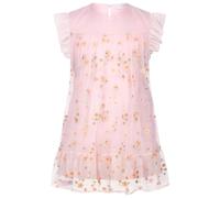 SALT AND PEPPER BY KIDS PARK Girls Summer Dress Flower Mesh Vestito da Gioco, Rosa, 98 cm Bambina