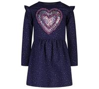 SALT AND PEPPER Girls Sweat Dress Glitter Vestito Casual, Blu Navy (True Navy), 140 cm Bambina
